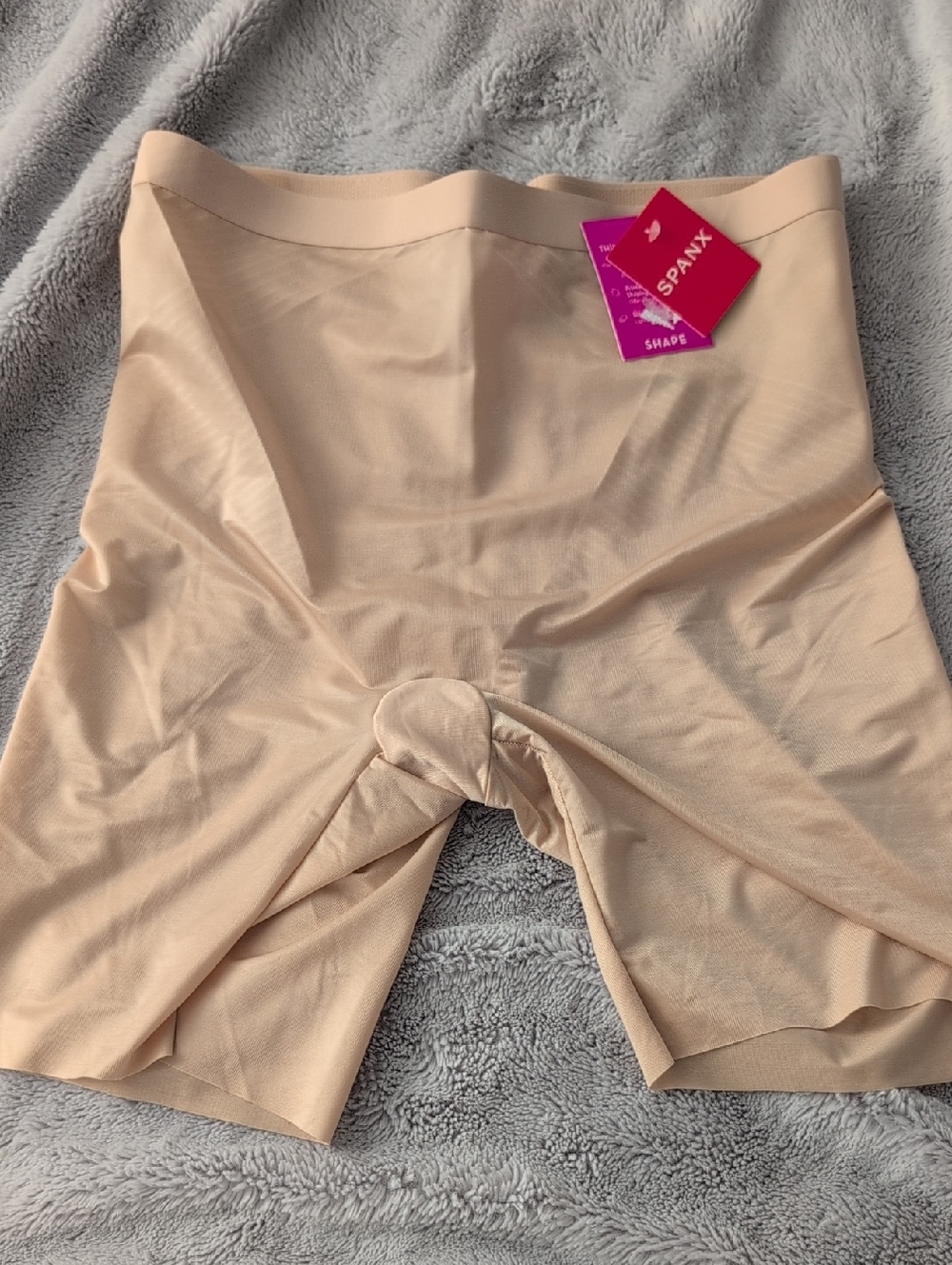 SPANX Nude High-Waist Shaping Shorts
